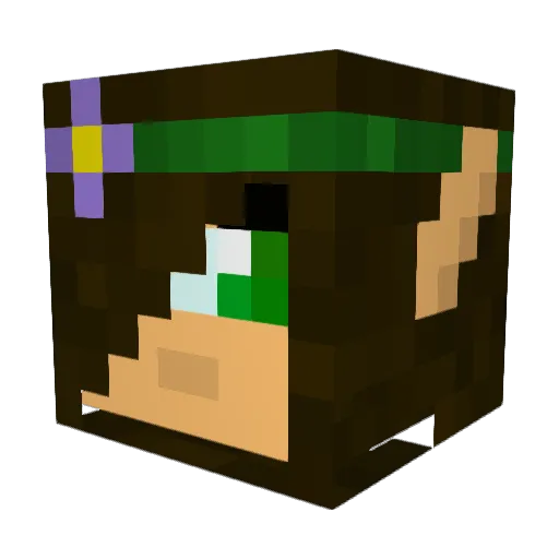 Domara117 Minecraft avatar head, 3D render