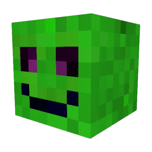 Dombini Minecraft avatar head, 3D render