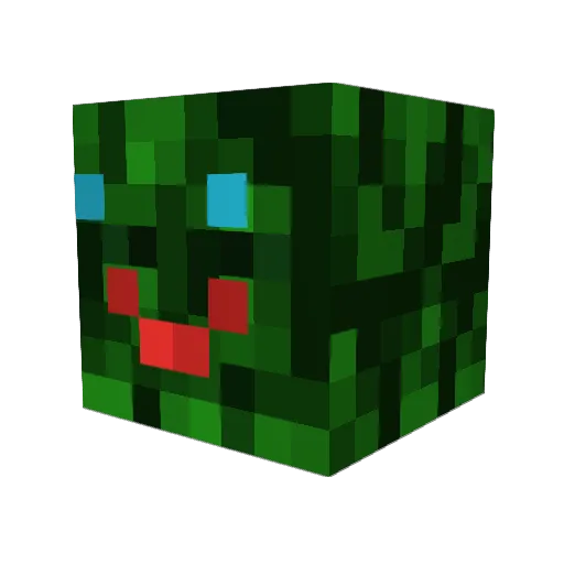 Dombomb522 Minecraft avatar head, 3D render