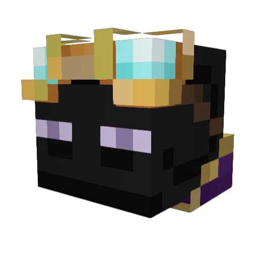 Dombu Minecraft avatar head, 3D render