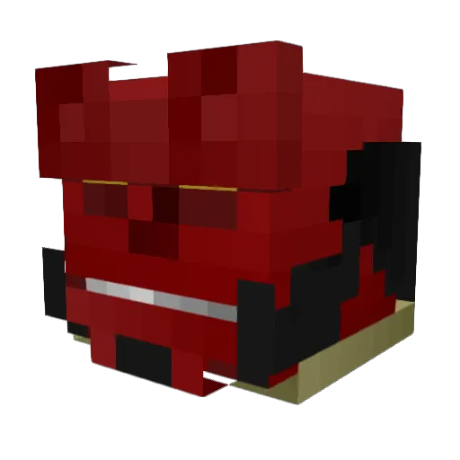 Dombuh_2 Minecraft avatar head, 3D render