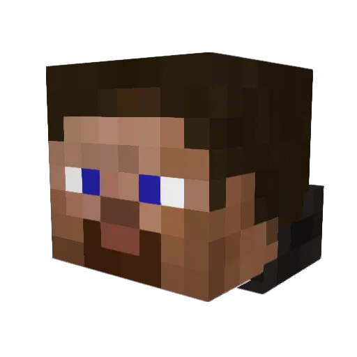 Domcak1 Minecraft avatar head, 3D render