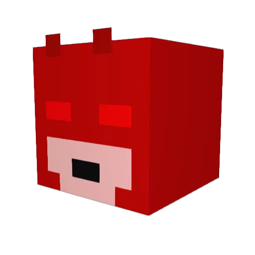Domdevil123 Minecraft avatar head, 3D render