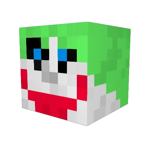 Dome2066 Minecraft avatar head, 3D render