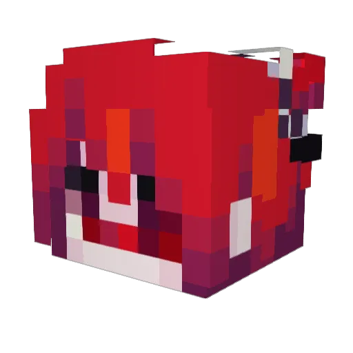 DomePL Minecraft avatar head, 3D render