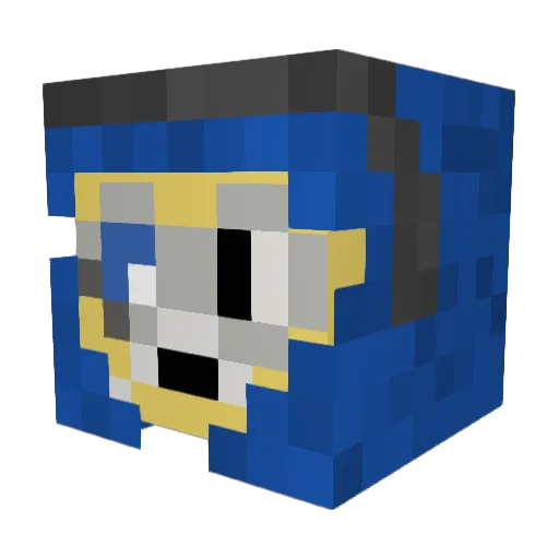 DomeTuby Minecraft avatar head, 3D render