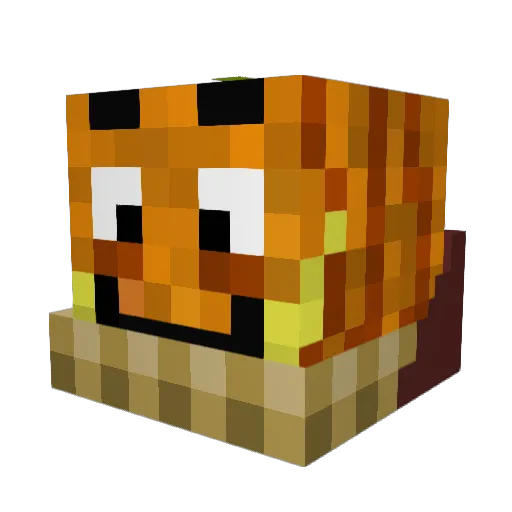DomeTyp Minecraft avatar head, 3D render