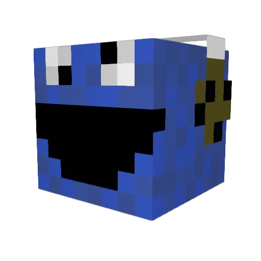 Dome_420 Minecraft avatar head, 3D render