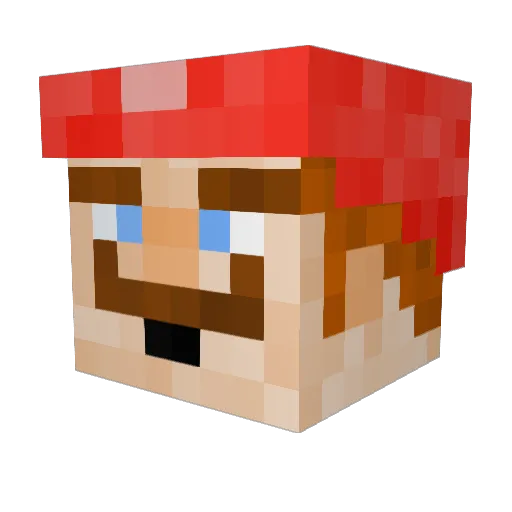 Dome_Domi Minecraft avatar head, 3D render