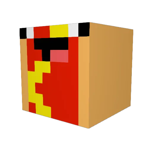 Domecheck14 Minecraft avatar head, 3D render