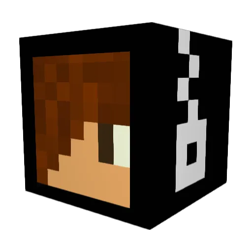 Domeeex Minecraft avatar head, 3D render
