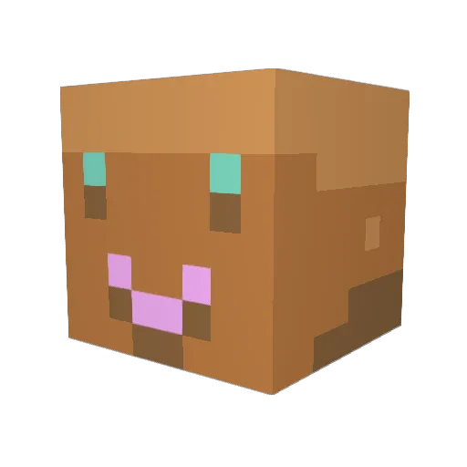 Domenic454 Minecraft avatar head, 3D render