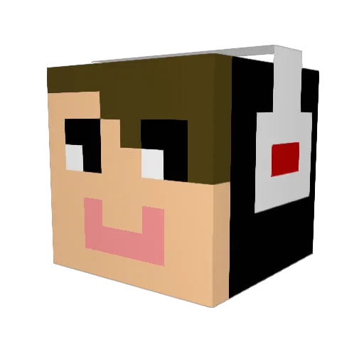 DomenicYoo Minecraft avatar head, 3D render
