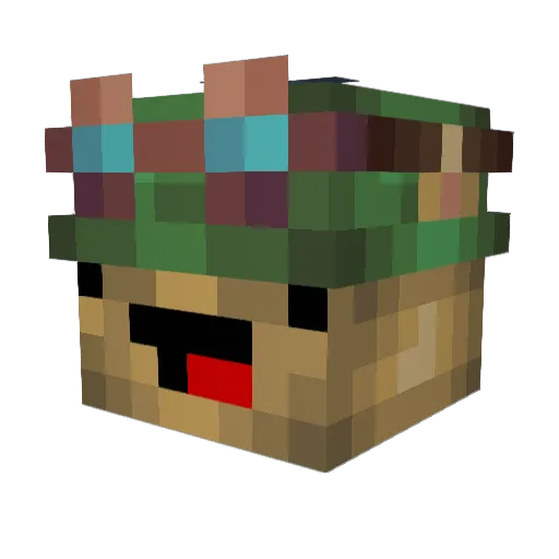 Domenico_05 Minecraft avatar head, 3D render