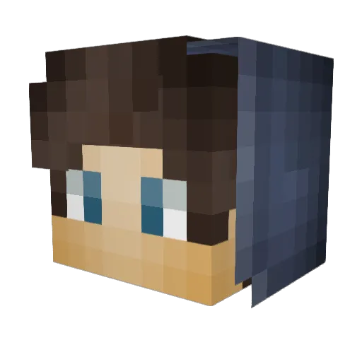 Domi0503 Minecraft avatar head, 3D render