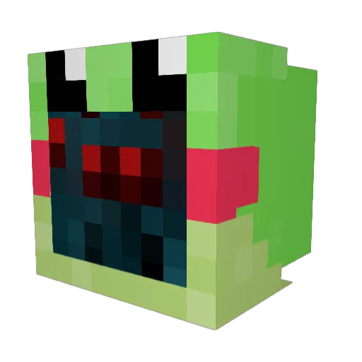 Domi111225 Minecraft avatar head, 3D render