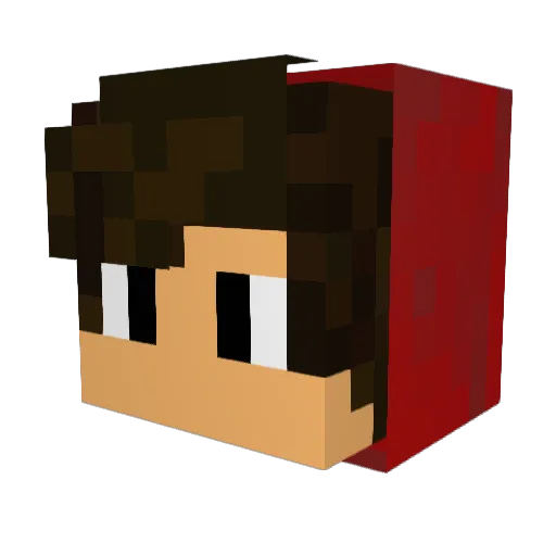 Domi8899 Minecraft avatar head, 3D render