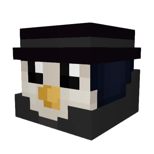 DomiIstDoof Minecraft avatar head, 3D render