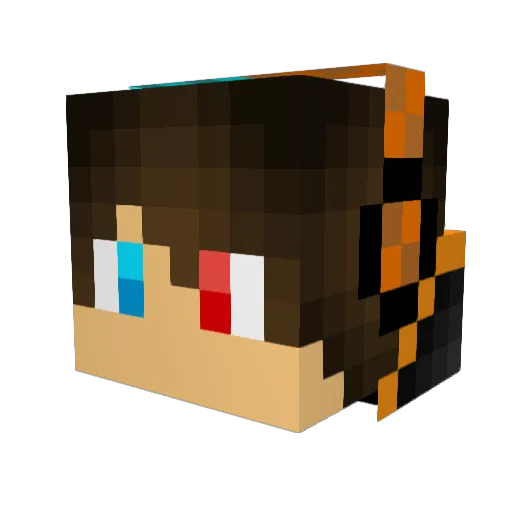Domi_B Minecraft avatar head, 3D render