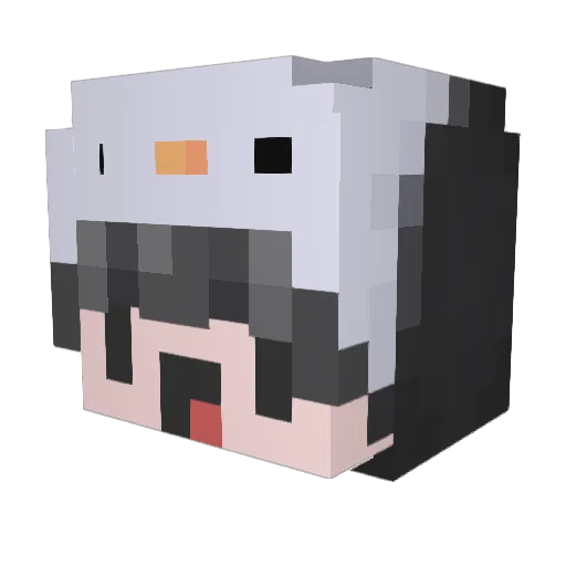DomieGD Minecraft avatar head, 3D render