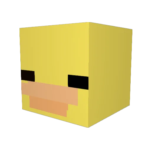 Domin1509 Minecraft avatar head, 3D render