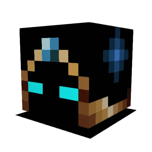 Domin8or2 Minecraft avatar head, 3D render