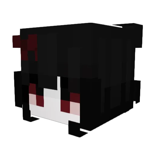 DominaTryxxx Minecraft avatar head, 3D render