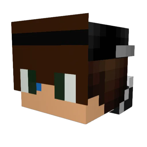 DominantSeeker Minecraft avatar head, 3D render