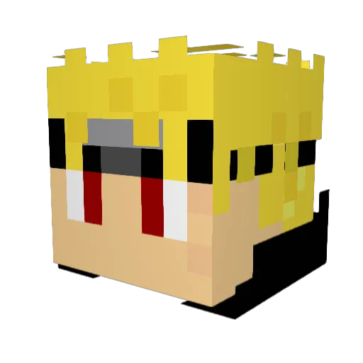 Dominater54 Minecraft avatar head, 3D render