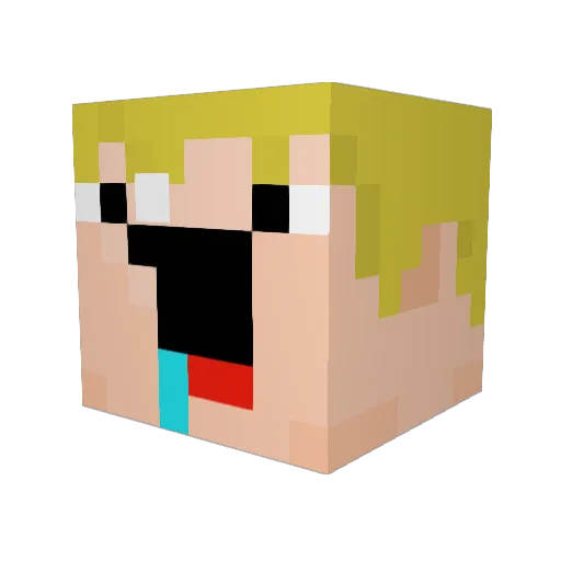 Dominater715 Minecraft avatar head, 3D render