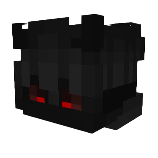 Dominates Minecraft avatar head, 3D render