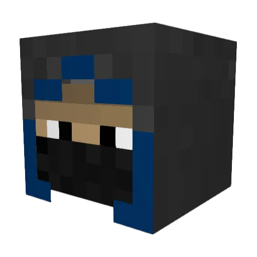 DominationGamez Minecraft avatar head, 3D render