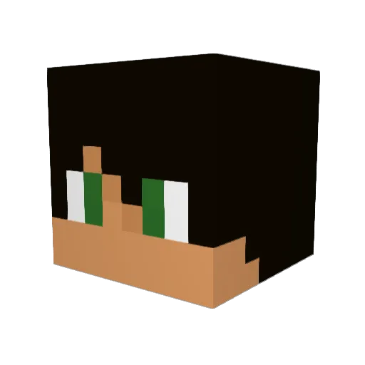 Dominator_35 Minecraft avatar head, 3D render