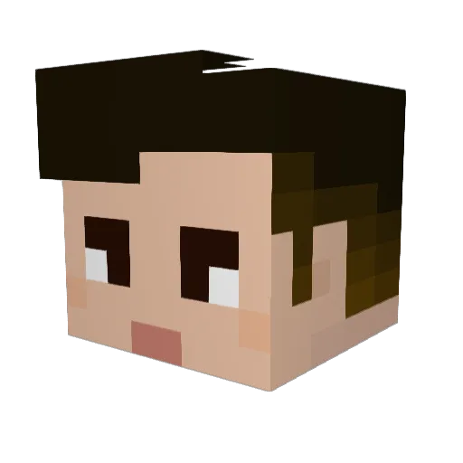 Domingos510 Minecraft avatar head, 3D render