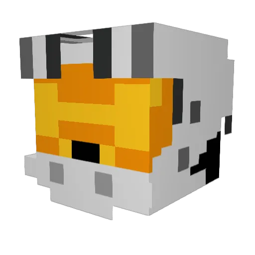 DominicB02 Minecraft avatar head, 3D render