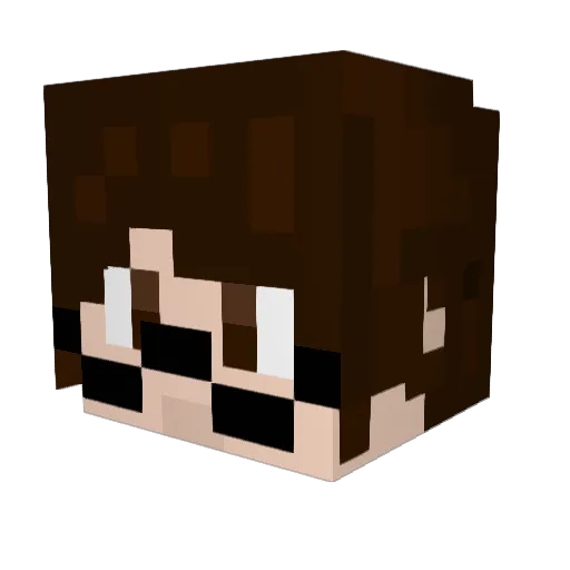 DominicSega123 Minecraft avatar head, 3D render
