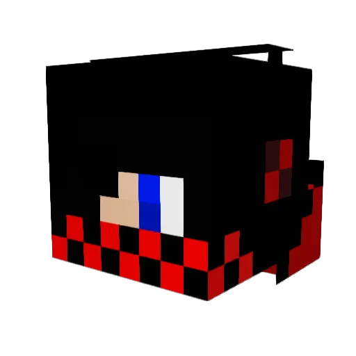 Dominiccus Minecraft avatar head, 3D render
