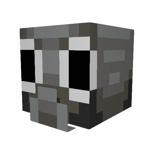 Dominicraft Minecraft avatar head, 3D render