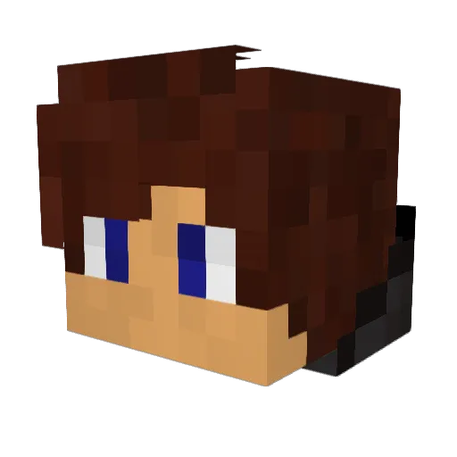 Dominik77sk Minecraft avatar head, 3D render