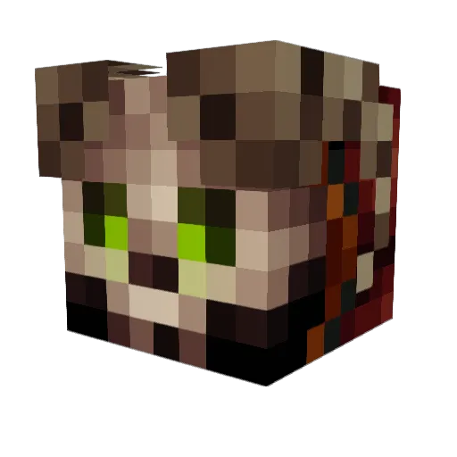 DominikBigler Minecraft avatar head, 3D render