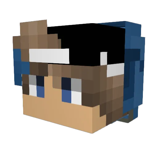 Dominik_W05 Minecraft avatar head, 3D render