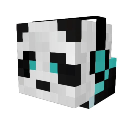 Dominikkko Minecraft avatar head, 3D render