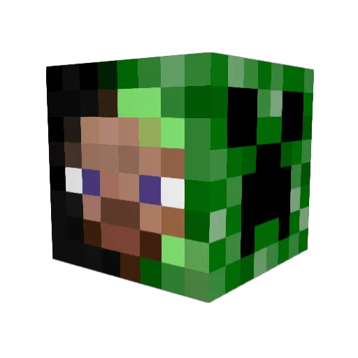 Dominio95 Minecraft avatar head, 3D render