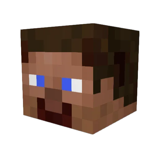 Dominion3 Minecraft avatar head, 3D render