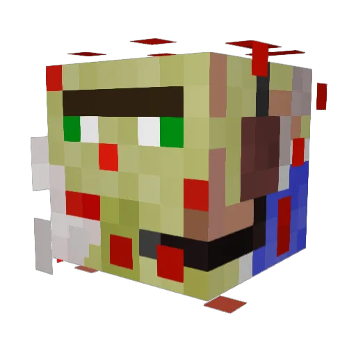 Domino081214 Minecraft avatar head, 3D render