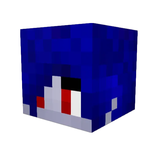 Dominom Minecraft avatar head, 3D render