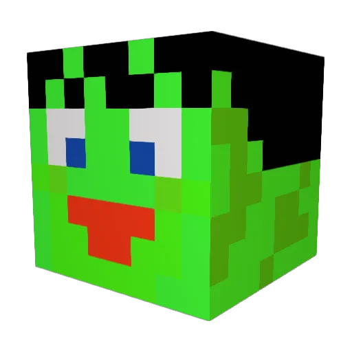 Dominq96 Minecraft avatar head, 3D render
