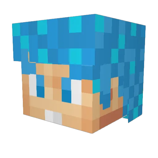 Dominus3725 Minecraft avatar head, 3D render