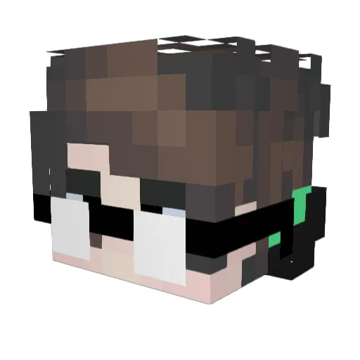 DominusXD Minecraft avatar head, 3D render