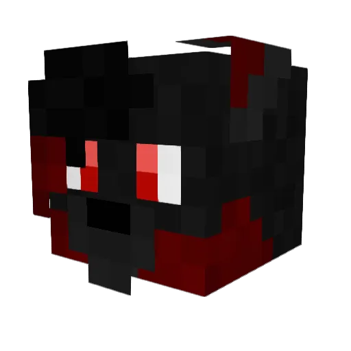 Dominus_Umbra Minecraft avatar head, 3D render